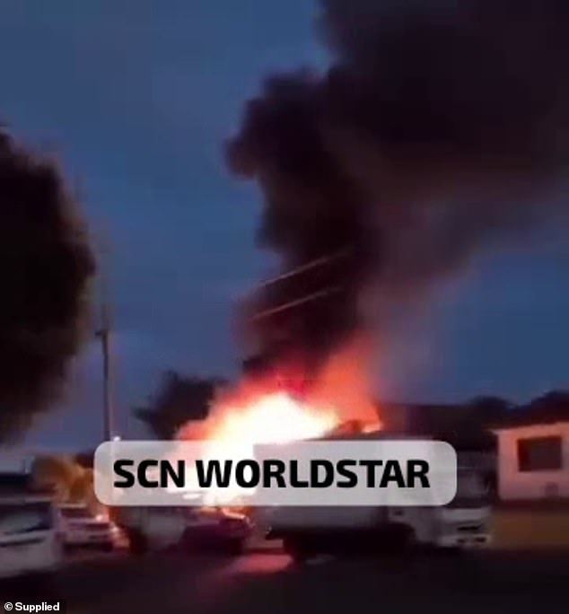 In an attack on a Guildford West house, believed to belong to Iziah Utai's mother, the assailants firebombed the property and then filmed it