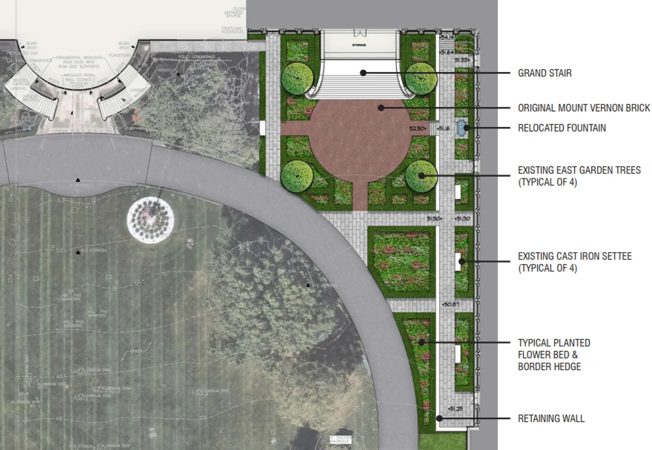 Shalom Baranes Associates rendering, White House illustrative site plan [Screenshot/Public/CFA.gov]