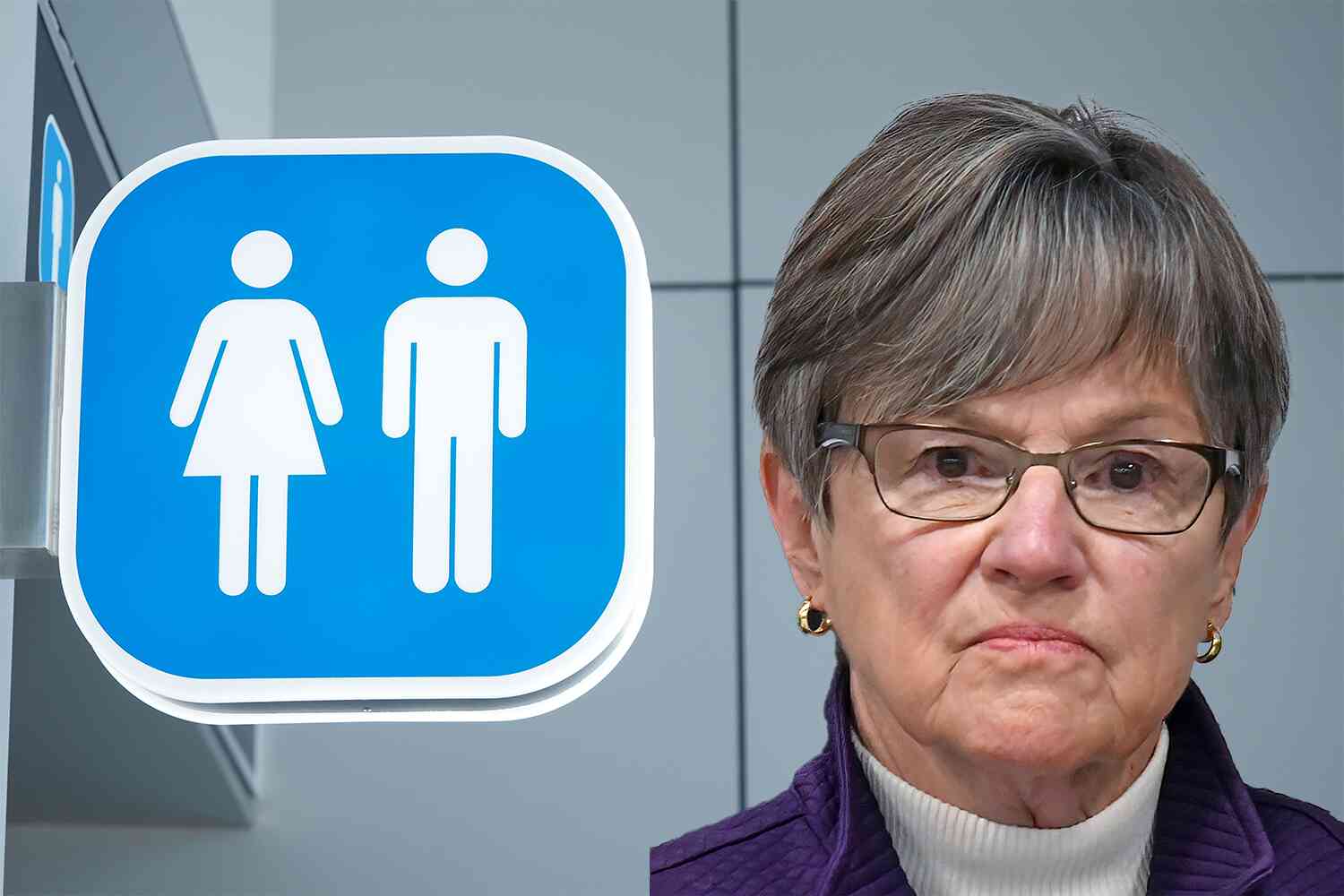 Kansas’ governor vetoed a bill that banned men from the women’s room. The legislature overrode her.