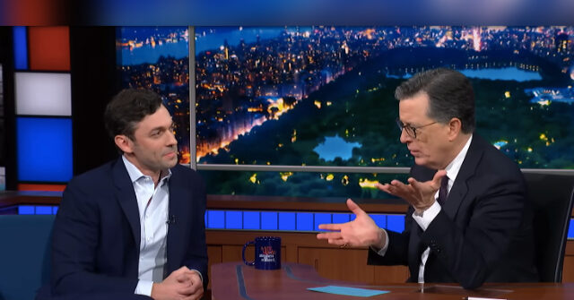 Video: Following Talarico Debacle, Stephen Colbert Helps Senator Jon Ossoff Campaign for Democrats