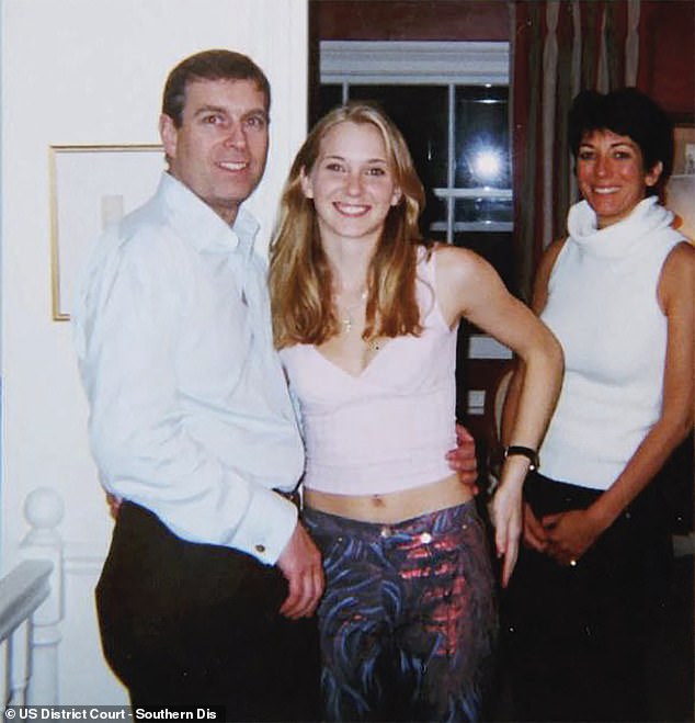 Virginia Giuffre (right) alleged the former prince (left) sexually assaulted her after she was sex trafficked by Jeffrey Epstein as a teenager