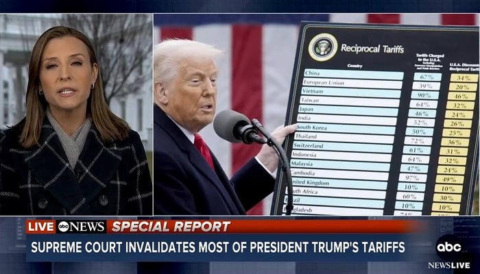 ABC Trumpets ‘Devastating’ Blow to Trump Presidency in SCOTUS Case on Tariffs