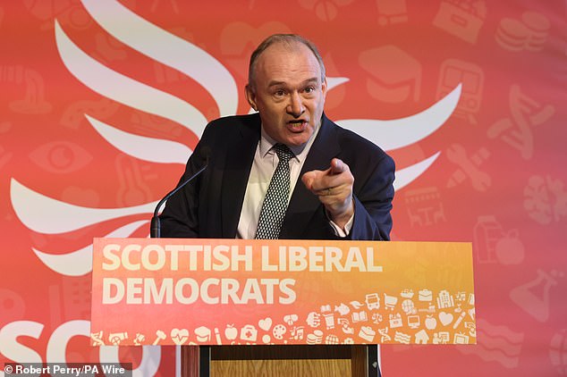 Sir Ed's comments came today as he spoke out against the rise of Reform UK, equating their vision to a UK version of 'Trump's America'