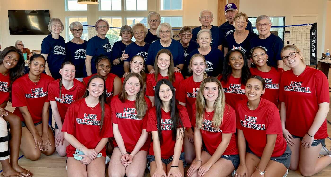 High Schoolers and Seniors Build Unlikely Friendships Through Chair Volleyball