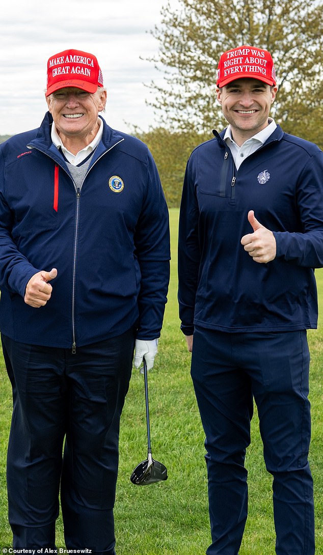 Alex Bruesewitz (pictured right), one of the president's longest-serving advisers, hit back at Pritzker after reporter Natasha Korecki posted details of the invoice to social media.