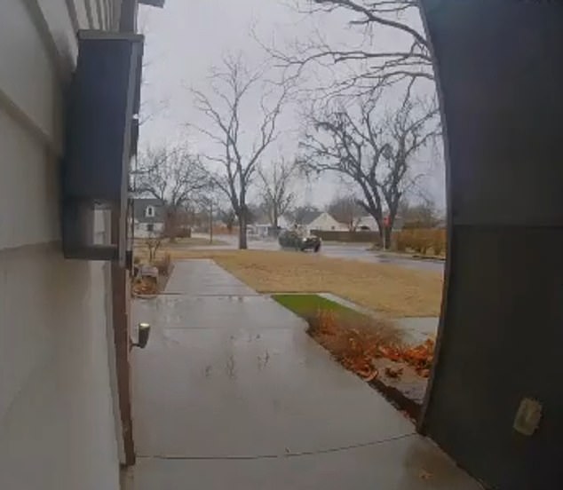 On February 7, Polston was on her way to pick up her children when she stopped at a liquor store along the route. She allegedly ran several stop signs before colliding with Borrego at the fourth (pictured)