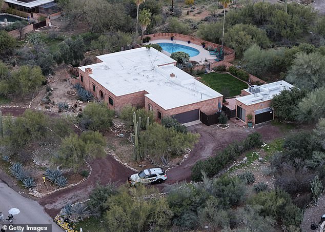 This glove, the couple said, was found less than a mile from Nancy's home (pictured)