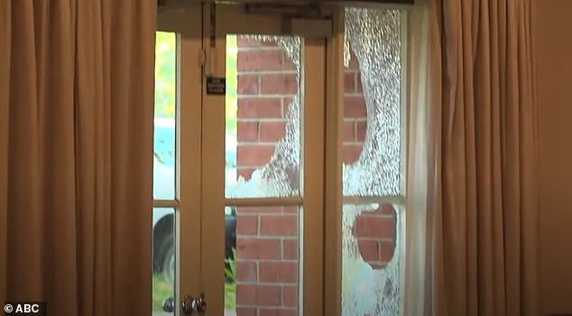 The AFP says further charges over the incident (damage pictured) are possible