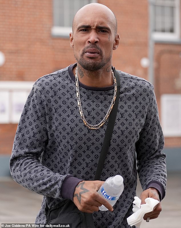 He will be sentenced on April 1, also for the unrelated weapons offence, making him the first to be prosecuted under the XL Bully ban. Pictured: Warren arriving at court in August 2024