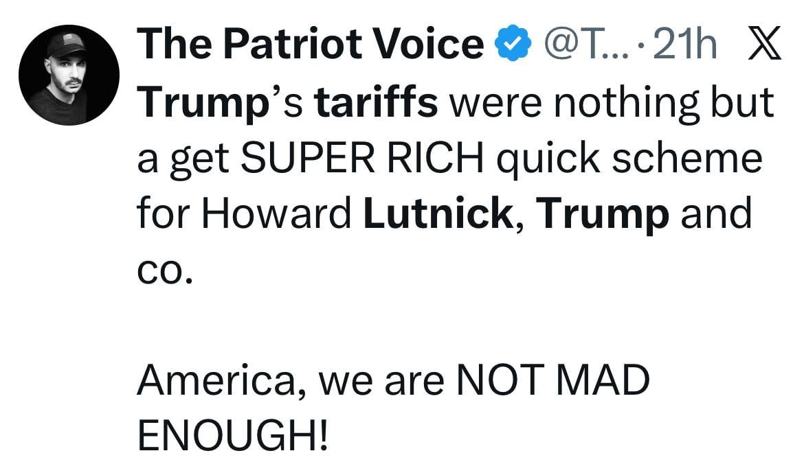 FAKE NEWS FACT-CHECK: Howard Lutnick’s Firm Did NOT Profit On Tariffs