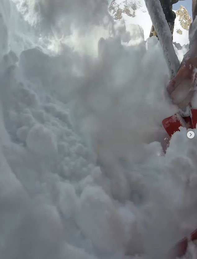 His friends dug through almost 7ft of snow in two and a half minutes and managed to free his head after nine minutes before helping him regain consciousness