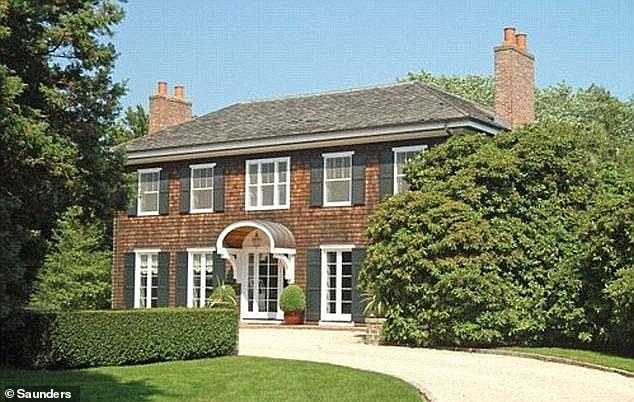 He previously owned a home (pictured) in Bridgehampton, New York, but has since moved further down the same street to a home estimated to be worth $15.8million