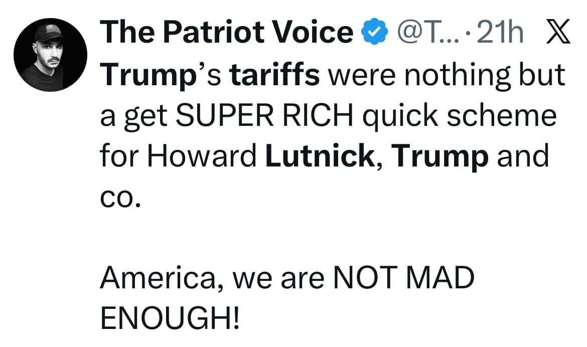 FAKE NEWS FACT-CHECK: Howard Lutnick’s Firm Did NOT Profit On Tariffs