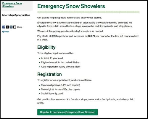 Jim Snow 2.0: Mamdani Requires Snow-Shovel Volunteers Show Two Forms Of ID, Social Security Card