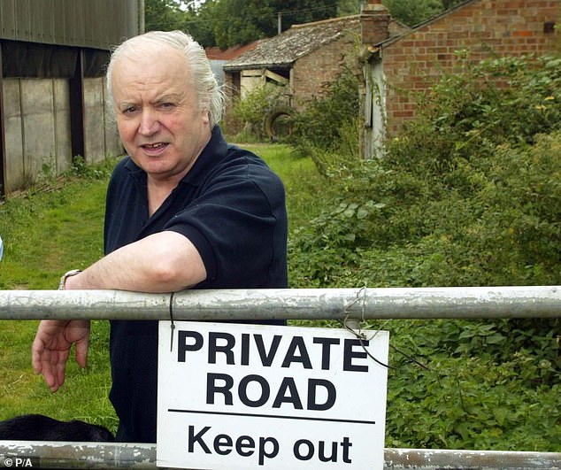 Tony Martin outside his farmhouse called Bleak House near Wisbech, Norfolk, shortly after his release in August 2003