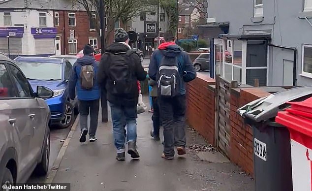 Ms Hatchet says that she convinced the activists to retreat by loudly accusing them of a 'Jew hunt' in the streets