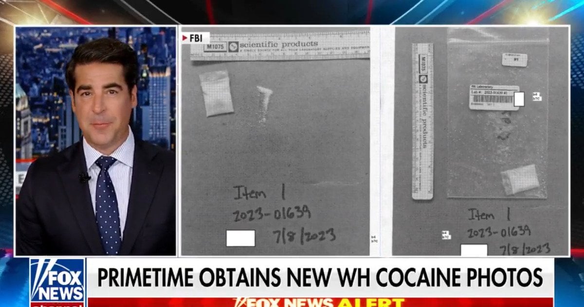 JUST IN: Photos of the Cocaine Discovered in Biden White House Released