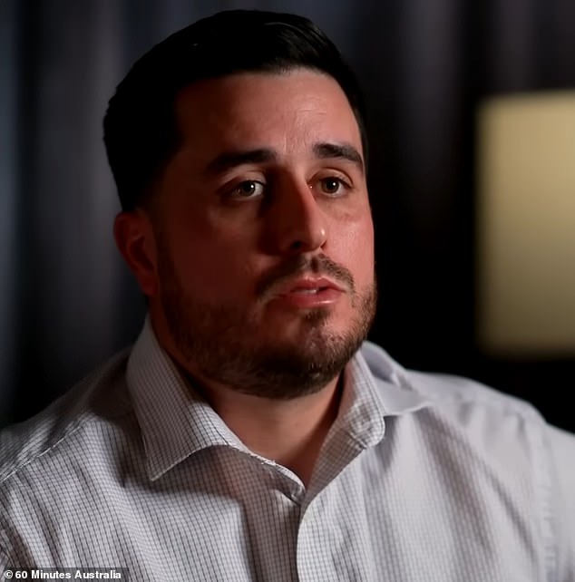 Angulo recalled the fateful night in an interview with 60 Minutes Australia last October, pictured above