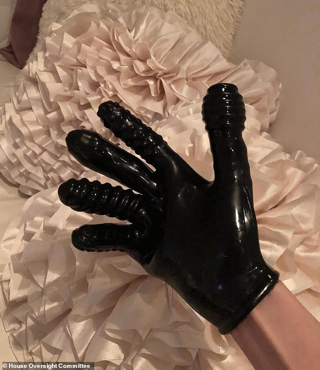 A black latex glove included in the trove of new images