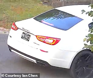 Corey Pollard's white Maserati