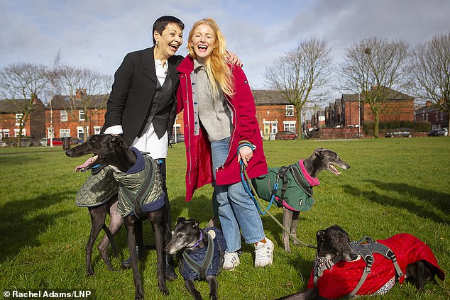 Ms Spencer with the former leader of the Greens Caroline Lucas. Ms Spencer, the Greens' candidate for Manchester mayor in 2024, has criticised second homeowners for 'hoarding' properties and accused struggling landlords of pulling a 'woe is me act
