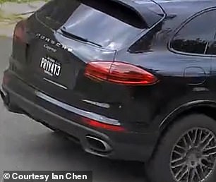 Tamieka Goode' Black Porsche Cayenne SUV