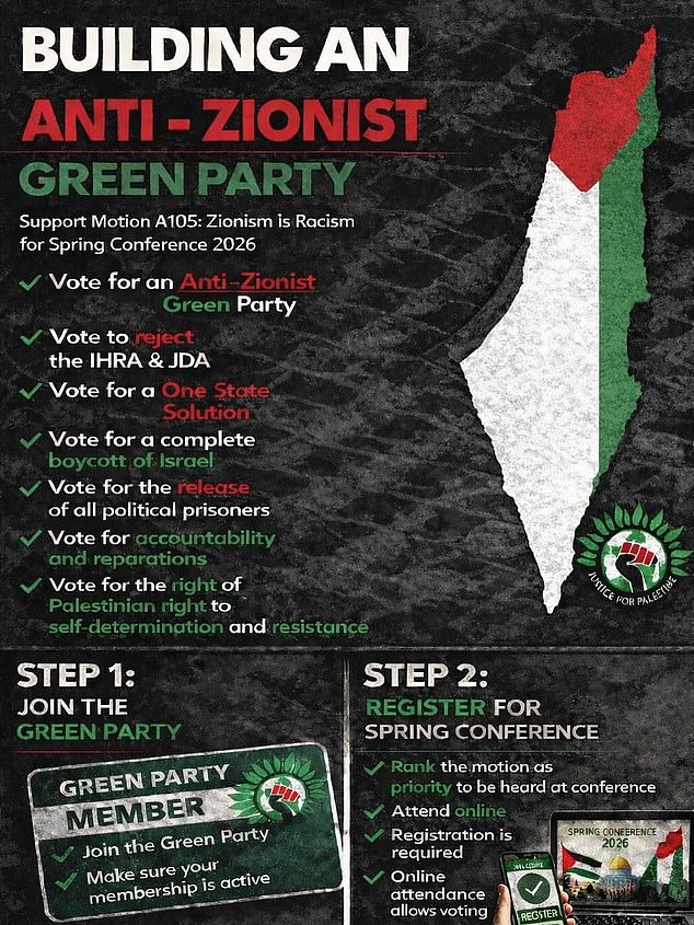 A social media campaign is urging people to join the Green Party just to vote for the motion, with videos on TikTok, X and YouTube providing step by step instructions on how to sign up