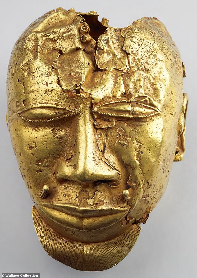 Pictured: An Asante gold mask from the Wallace Collection. This is one of 70 real-world objects players can reclaim in Relooted