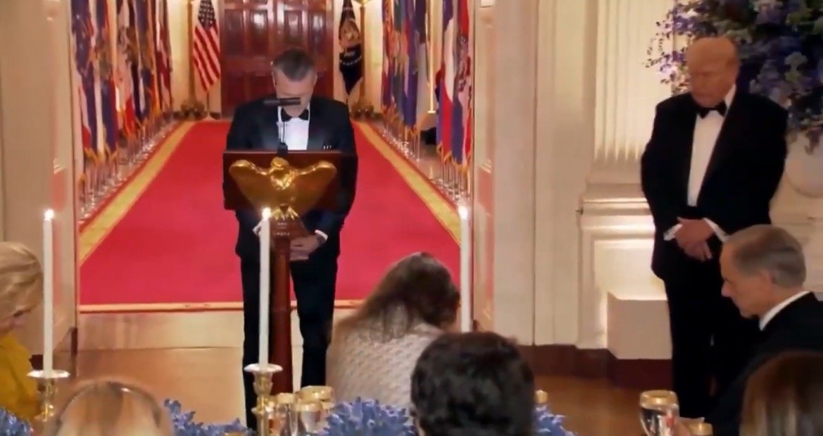 MUST WATCH: Secretary Hegseth Leads Special Prayer at the Governors Dinner at the White House