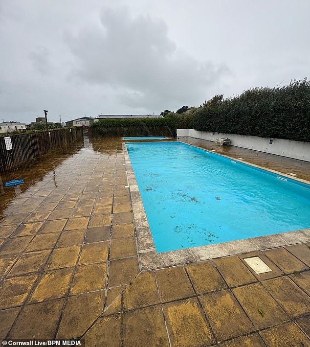 The outdoor swimming pool, which some residents have claimed is cold and unpleasant to use