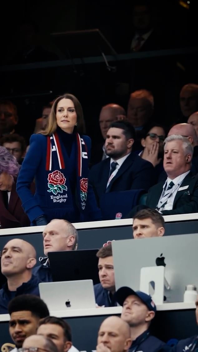 She found her way to her sear in the stands. She was not accompanied by any family members