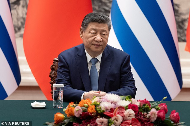 A compliance report from 2019 accused China of a 'lack of transparency on their nuclear testing activities.' Pictured above is Chinese President Xi Jinping at a signing ceremony on February 3