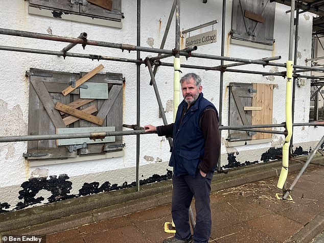 Villagers cut off from civilisation after storm destroyed coastal road demand their 'lifeline' to the outside world is restored