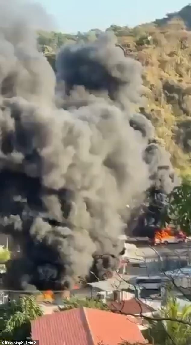 Chaos and destruction has exploded in the Mexican city