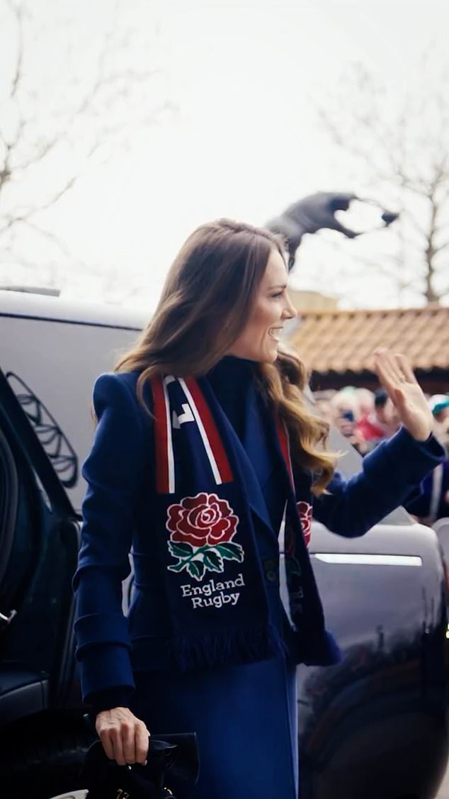 Kensington Palace release slick video of Kate at the rugby for her first appearance since Andrew arrest