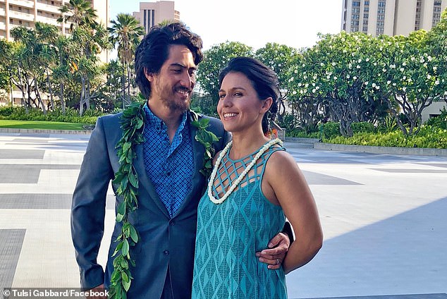 The two originally met in 2012 while Williams was working as a volunteer on his future wife's campaign, they married in 2015 – when Gabbard was still a Democratic politician