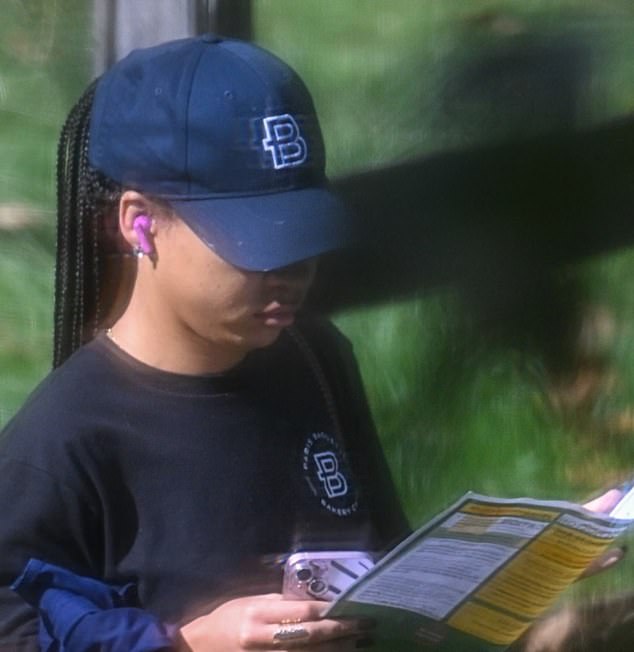 Goode lazed about the home doing no work - but sent 16-year-old daughter Paiyton (pictured) to work at a Paris Baguette bakery to help pay the bills