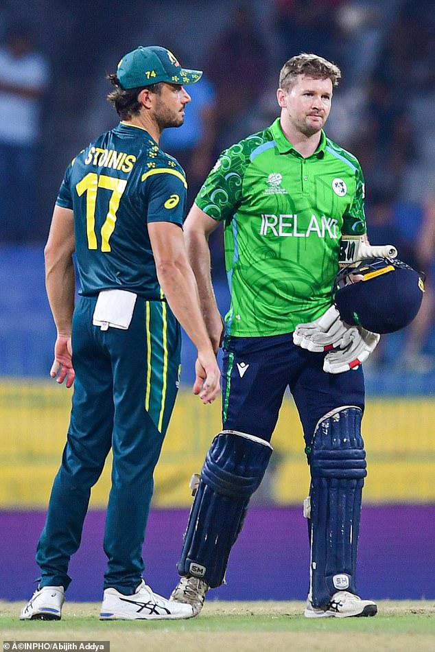 Tough day: Ireland's Barry McCarthy looking dejected as Ireland lose to Australia last week
