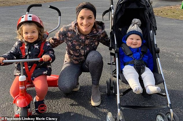 Outside the courtroom on Friday, Clancy's mother, Paula Musgrove, said her daughter is 'a loving mother.' Clancy is pictured with two of her children