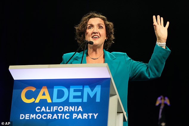 Porter spoke at the California Democratic Party State Convention in San Francisco on Saturday