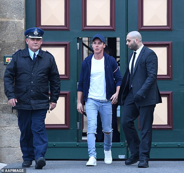 The germination of Curtis' new $6bn AI company began when he left jail (above, exiting Cooma prison in June 2017) and may now see the convicted insider trader riding the crest of the AI revolution