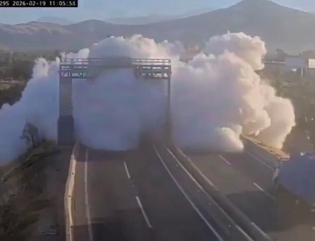 Multiple dead after truck EXPLODES and highway is swallowed by thunderous gas cloud in Chile