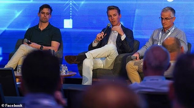 Curtis, centre, is now head of a company exciting big investors and one that could make him a billionaire