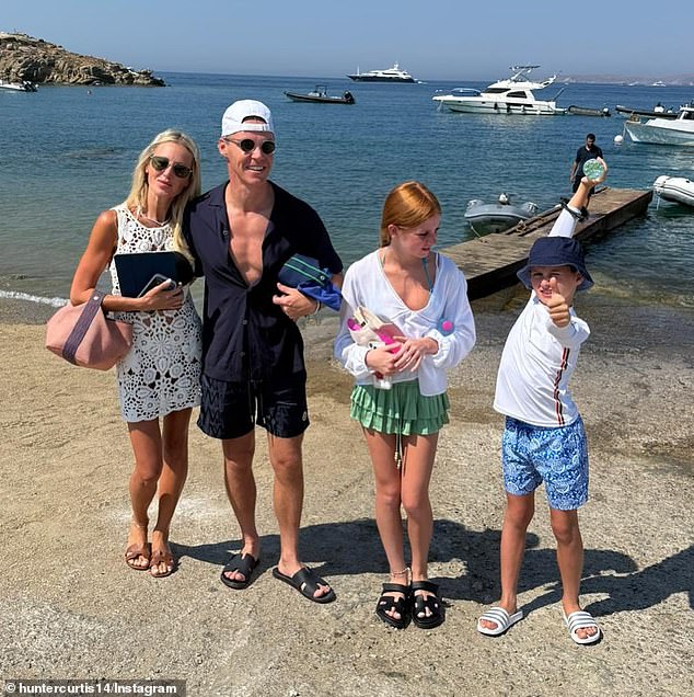 Oliver Curtis (above) with his wife Roxy Jacenko and their children Pixie and Hunter, has achieved multibillion-dollar status with his company Firmus Technologies which is creating AI Infrastructure for global giants Meta, Amazon and Microsoft