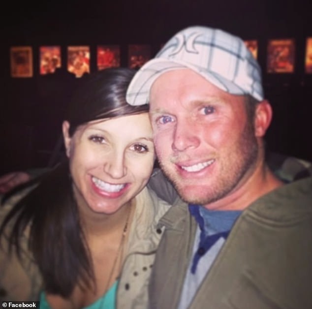 Richins is pictured with her late husband Eric. She cheated on him and allegedly took out $2 million in life insurance policies behind his back