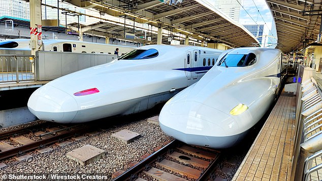 The rail line would be similar to Japan's famous 'Shinkansen' network, or bullet trains