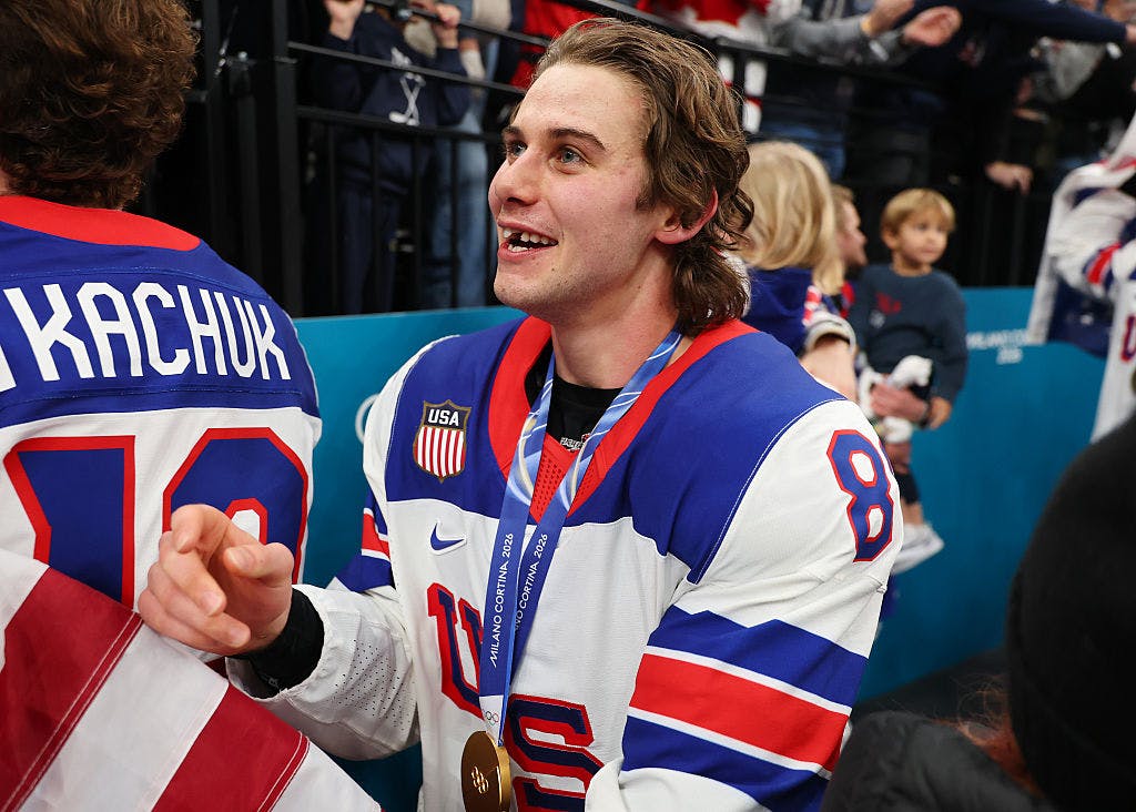 Gold, Lost Teeth, And A True-Grit American Moment From Jack Hughes