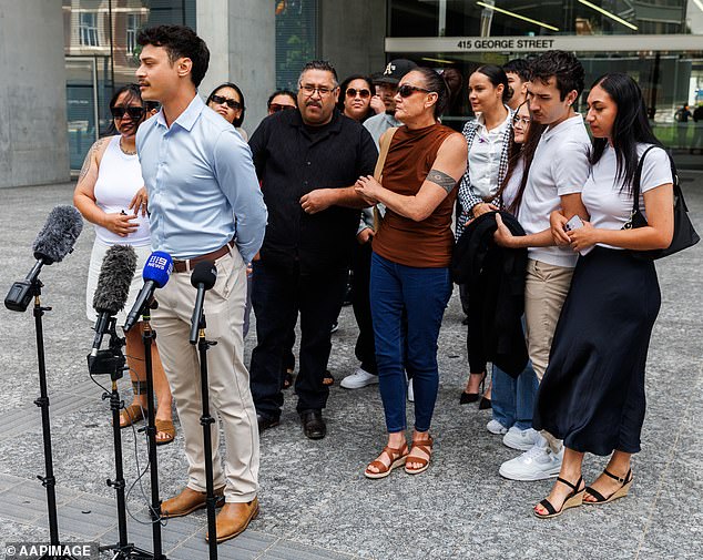 Her family gathered outside Brisbane Supreme Court on Monday to deliver a powerful message