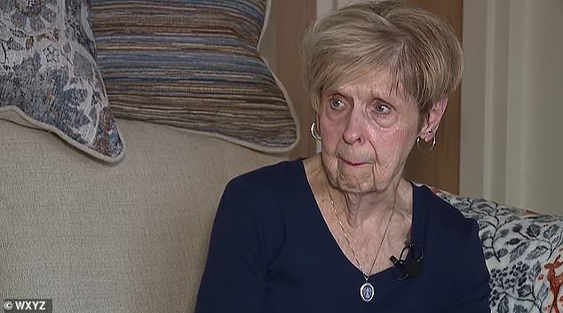 Dorland maintains a positive attitude and strong work ethic, but she admits that working has become harder and life has become lonelier since her husband and son died. She is pictured getting emotional as she discusses her struggles