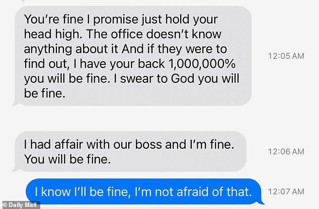 Aviles referenced her alleged affair with her then-boss Congressman Tony Gonzales in a text message to a friend who shared this text conversation with the Daily Mail